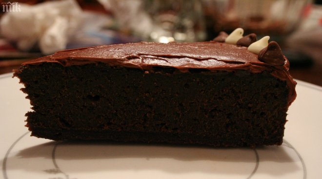 Кейк с шоколадова глазура