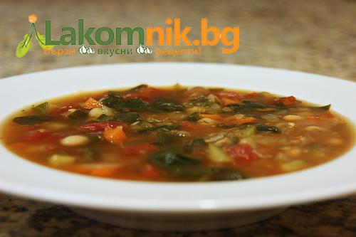 Есенна зеленчукова супа