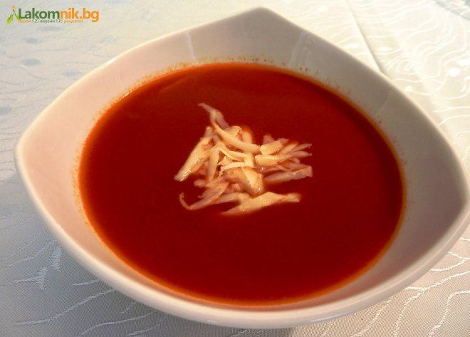 Крем супа от домати с целина