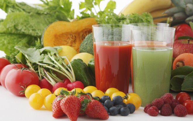 Диета с плодови и зеленчукови сокове