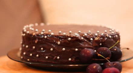 Торта с шоколадов крем