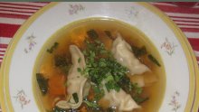 Зеленчукова супа с пелмени