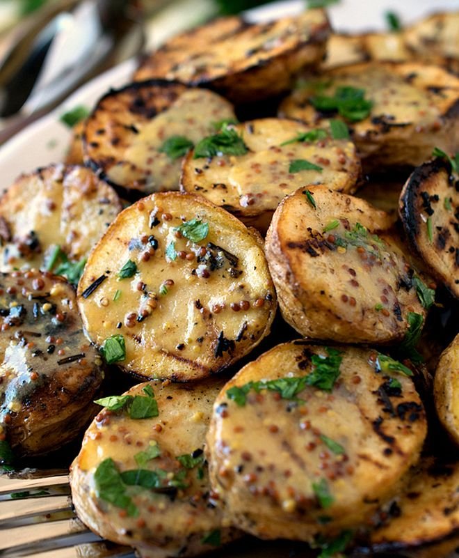 Гриловани картофи с горчица